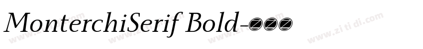 MonterchiSerif Bold字体转换